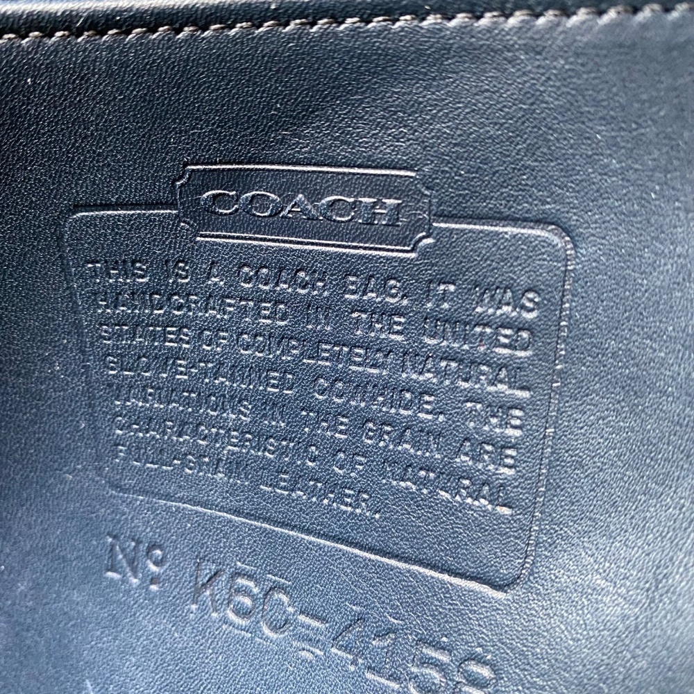 Coach Vintage Soho Purse-- Navy Leather - Picture 6 of 6
